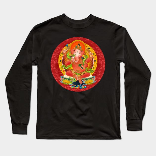 God of Wealth Long Sleeve T-Shirt by ErnestFung